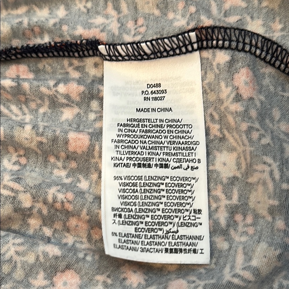 Boden Floral Print Dress - Blue and Orange size 6. - Picture 12 of 13
